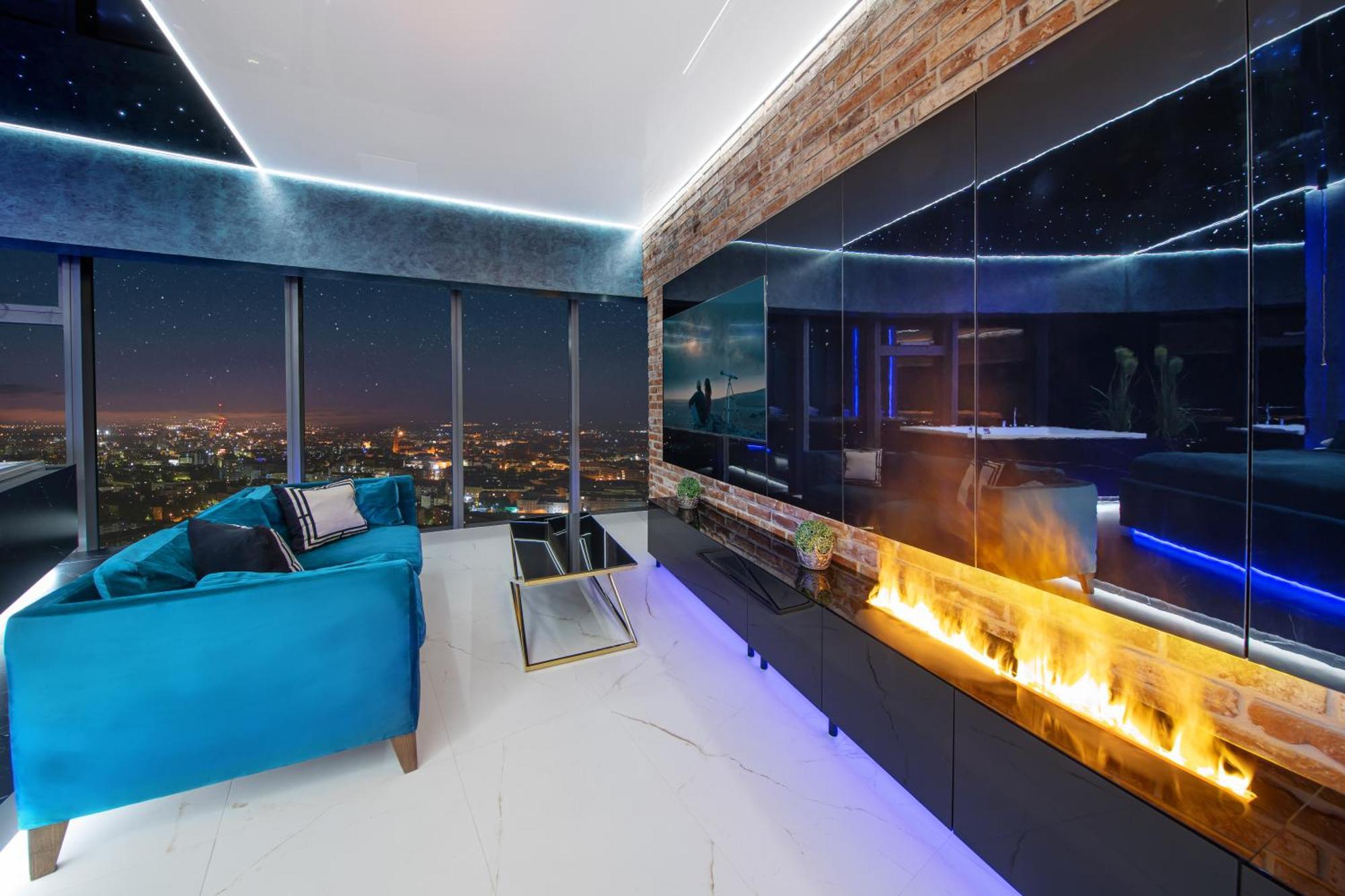Apartamenty Sky Tower Z Jakuzzi Przy Oknie Wrocław Extérieur photo